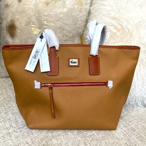 DOONEY & BOURKE Pebbled Leather Tote Bag NWT!